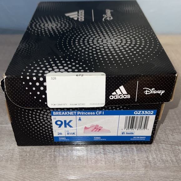 Adidas Breaknet Princess Sneakers - Pink, Size 9K - Picture 5 of 5